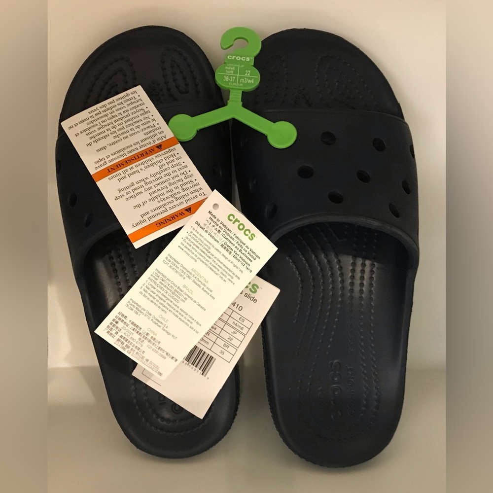 Crocs Classic Slide Navy Woman’s Size 6